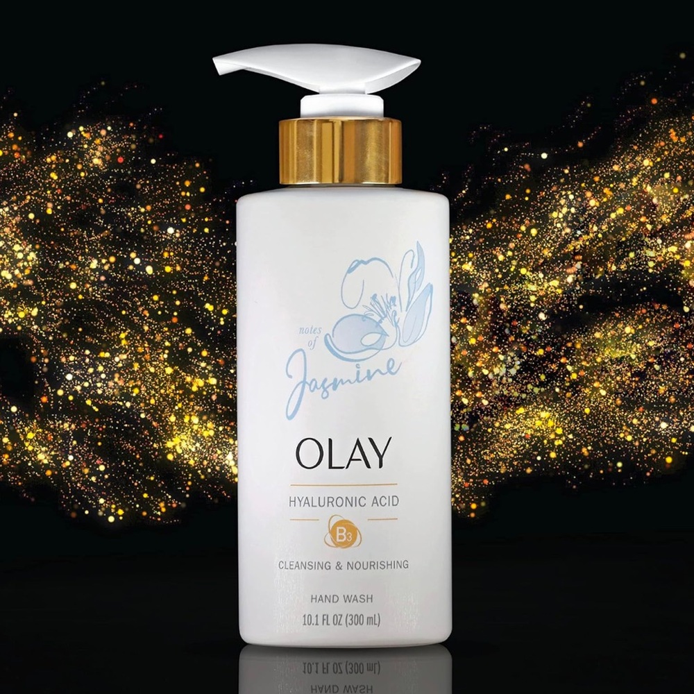 2 PACK OLAY JASMINE HYALURONIC ACID CLEANSING AND NOURISHING HAND WASH